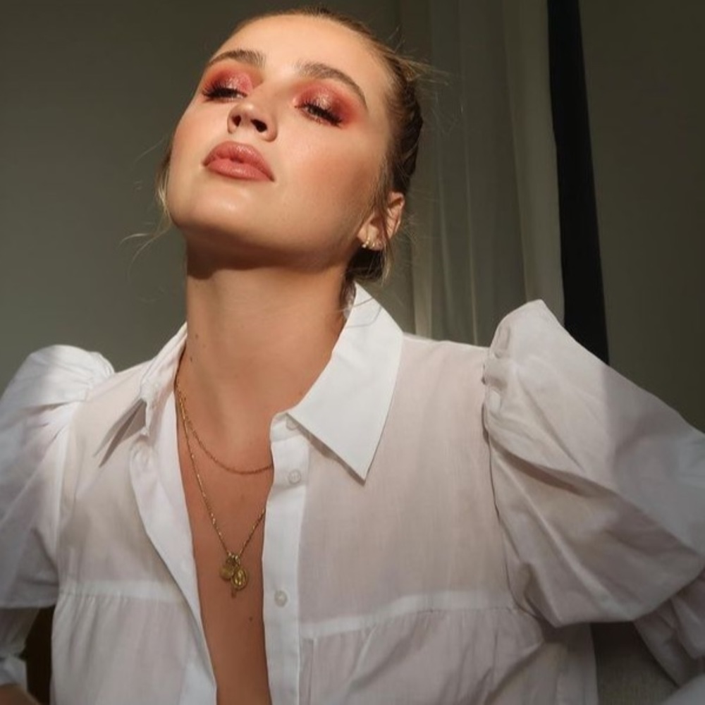 NWOT: Zara Life Poplin Ruffle Tier Blouse